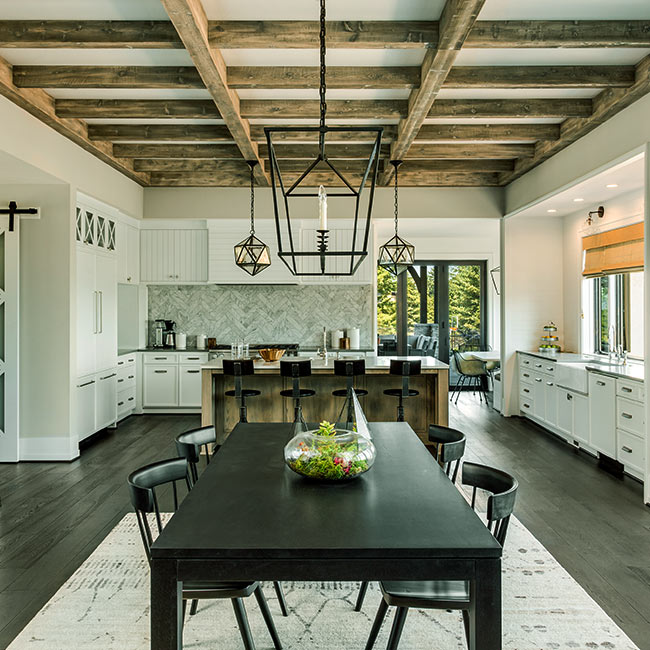 remodeled kitchen and dining area waynesville nc