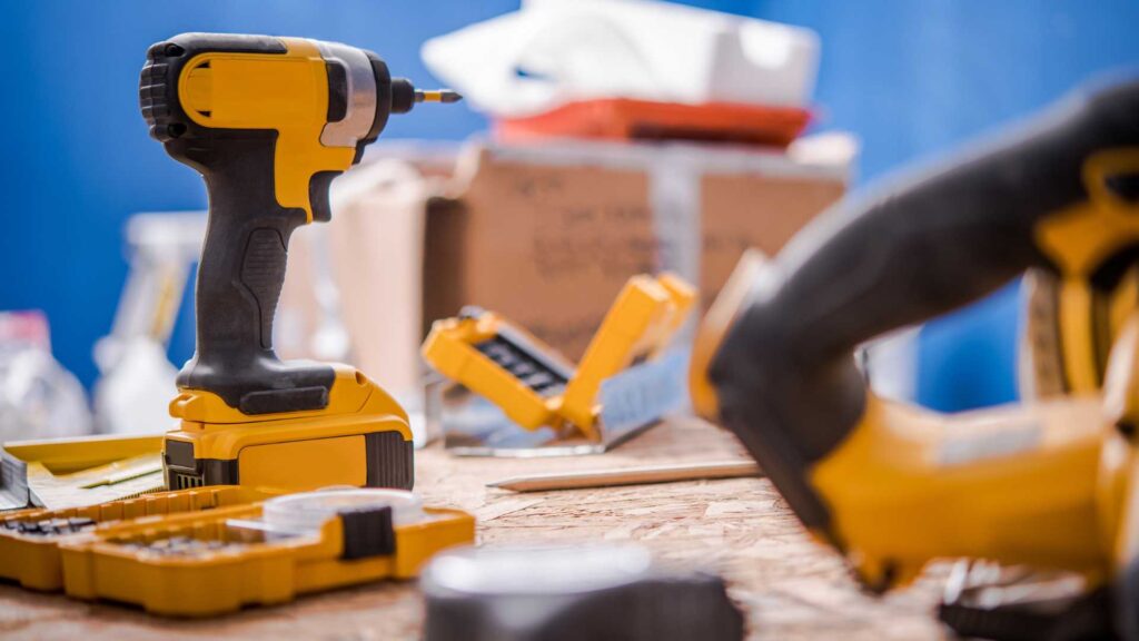 custom remodeled garage design tools close up